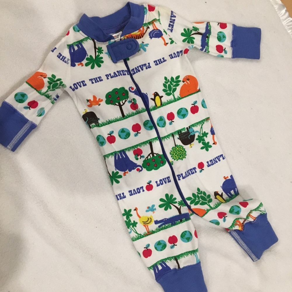 Hanna Anderson Earth pajamas 0-6m